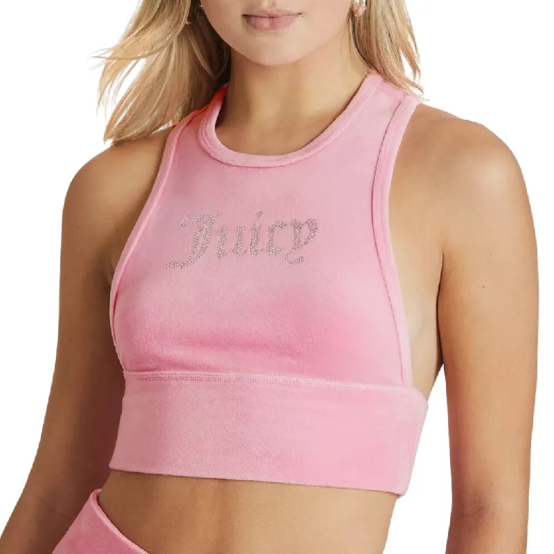 JUICY COUTURE - Cropped Velour Tank Top seamless tank top
