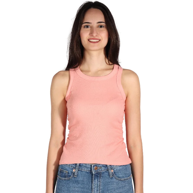 REBELLIOUS ONE - Cinched Sides Tank Top spandex blend tank