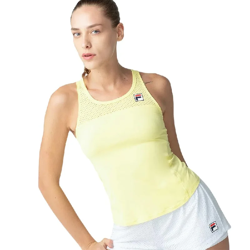 Fila Camisillas Femenino Women_Tank_Top_Sand_Bt Lime Yellow flirty tank top
