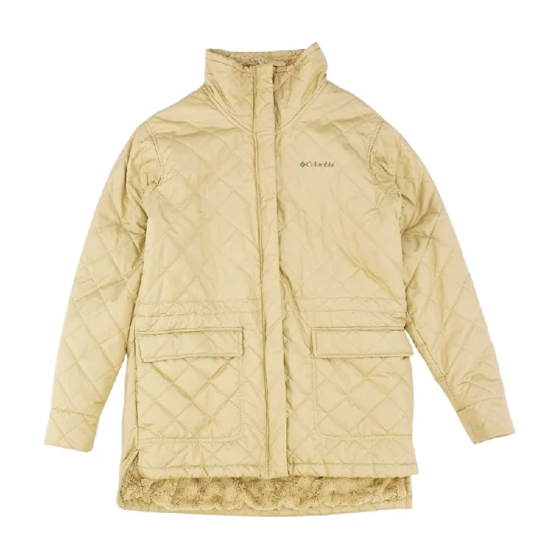 Tan Solid Ski Jacket Rayon Jacket Velvet Jacket Corduroy Jacket