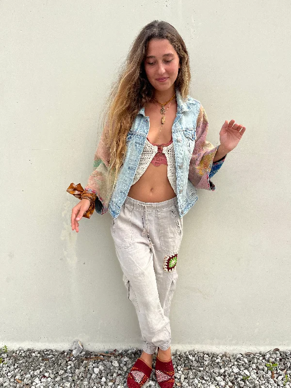Mora Upcycled Pants Trendy Printed Leggings