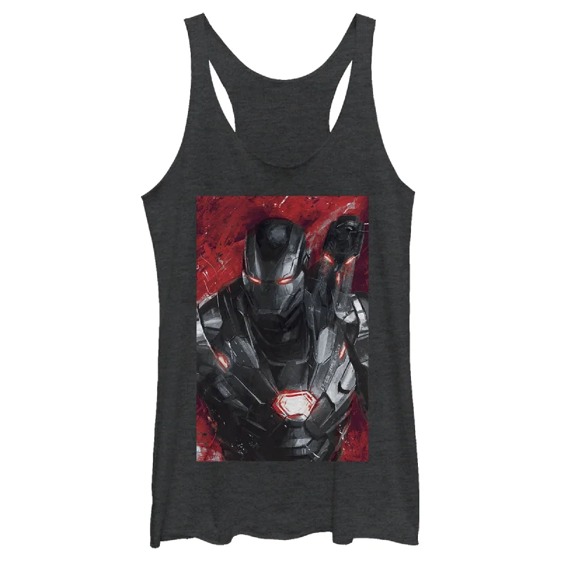 Women's Marvel Avengers Endgame War Machine Painting Racerback Tank Top beige tank top Women's Marvel Avengers Endgame War Machine Painting Racerback Tank Top beige tank top