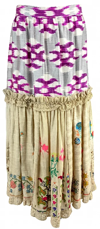 Rianna + Nina One of a Kind Skirt in Purple Multi slim fit skirt