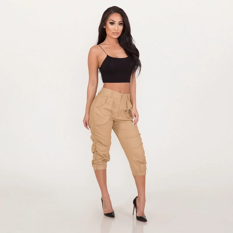 Women's casual cropped overalls harem pants Stylish Harem Pants
