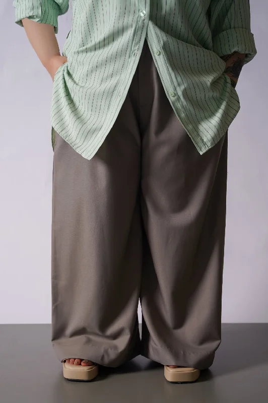 CURVE WIDE PANTS Classic Pleated Pants
