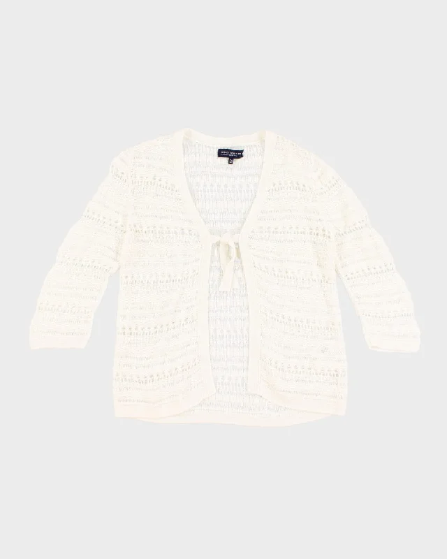Jones New York Petite Dainty Cardigan - M Crew Neck V-Neck Turtle Neck