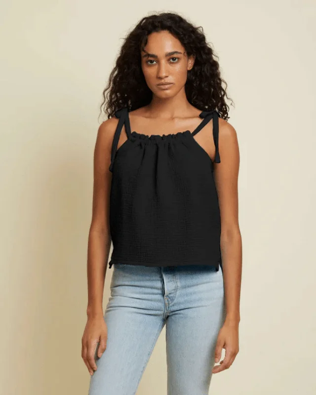 Skyla Tie Tank cropped tank top