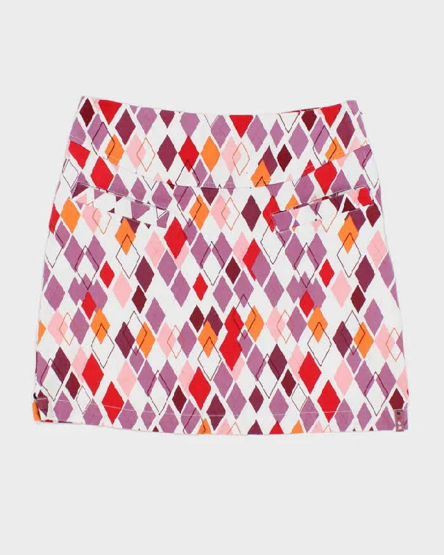 Y2k 00s Golf Plaid Mini Skirt - S silk skirt luxurious