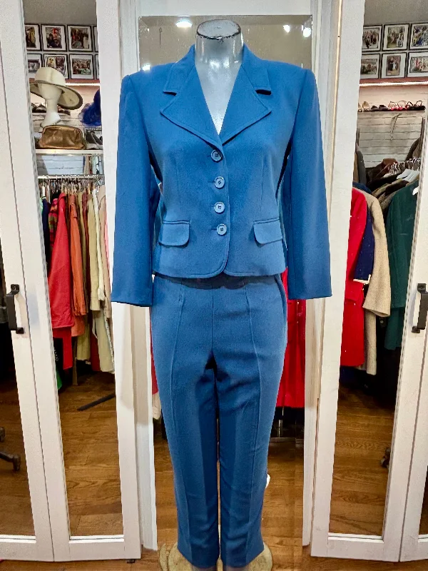 90’s Dark Blue 2 Piece Pant Suit Set By Michael High-Waist Jogger Pants