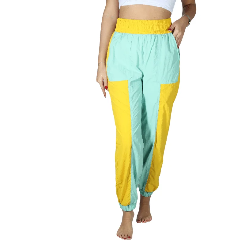 OXXO - Color block elastic waistband pants Soft Stretch Trousers