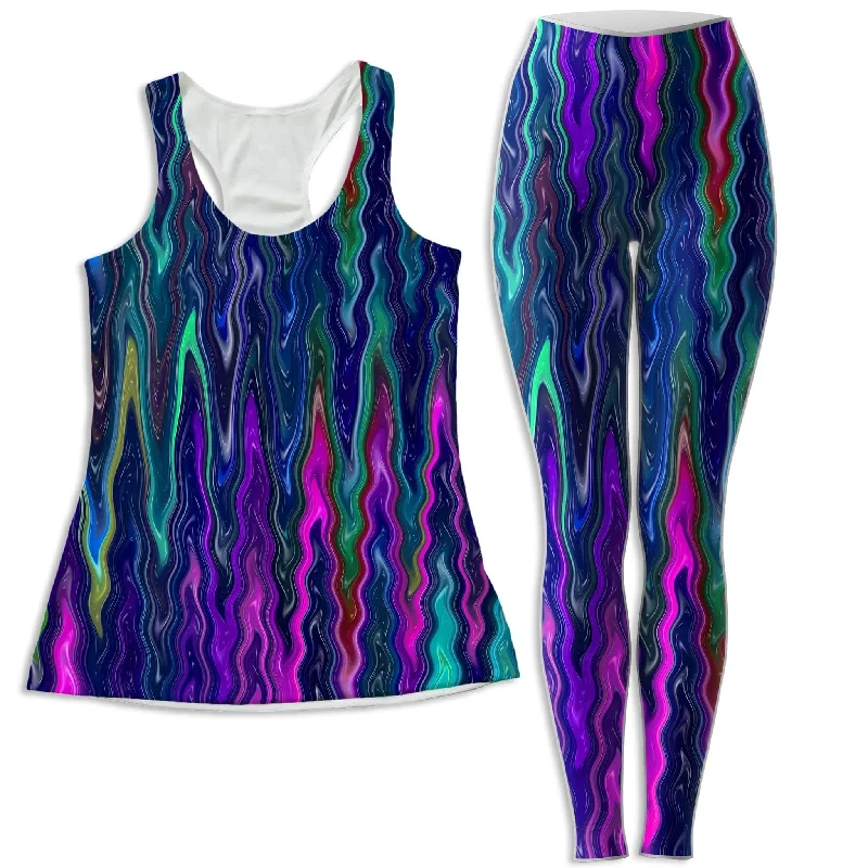 Cosmic Vibrations Women's Tank and Leggings Combo stylish tank top