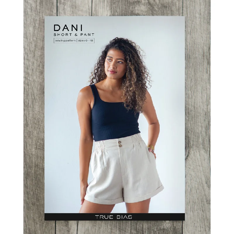 True Bias Dani Shorts and Pants Pattern (printed paper) Casual Wide Pants