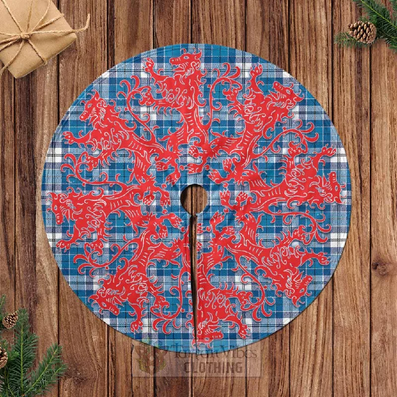 Roberton Tartan Christmas Tree Skirt Lion Rampant Style elastic waist skirt