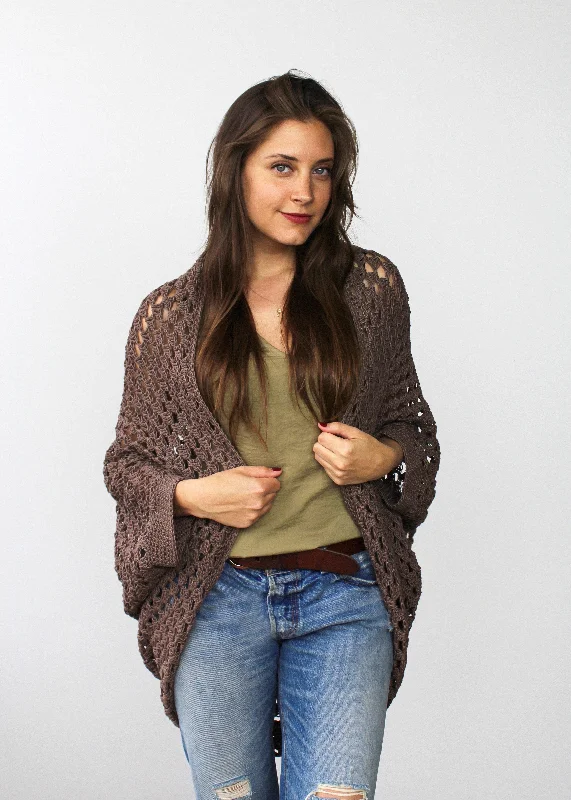 Crochet Kit - Movie Night Cocoon Cardigan Slim Fit Regular Fit Oversized