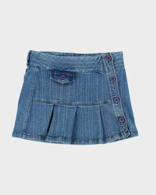 Y2k 00s Kayci Denim Mini Skirt - XS athletic skirt fit
