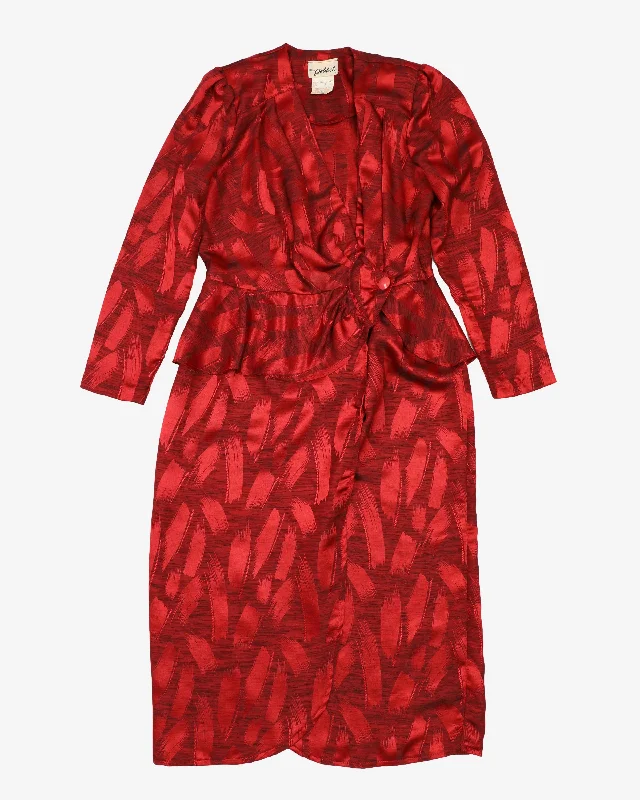 Vintage 90s Red Party Dress - S Tunics Top rated