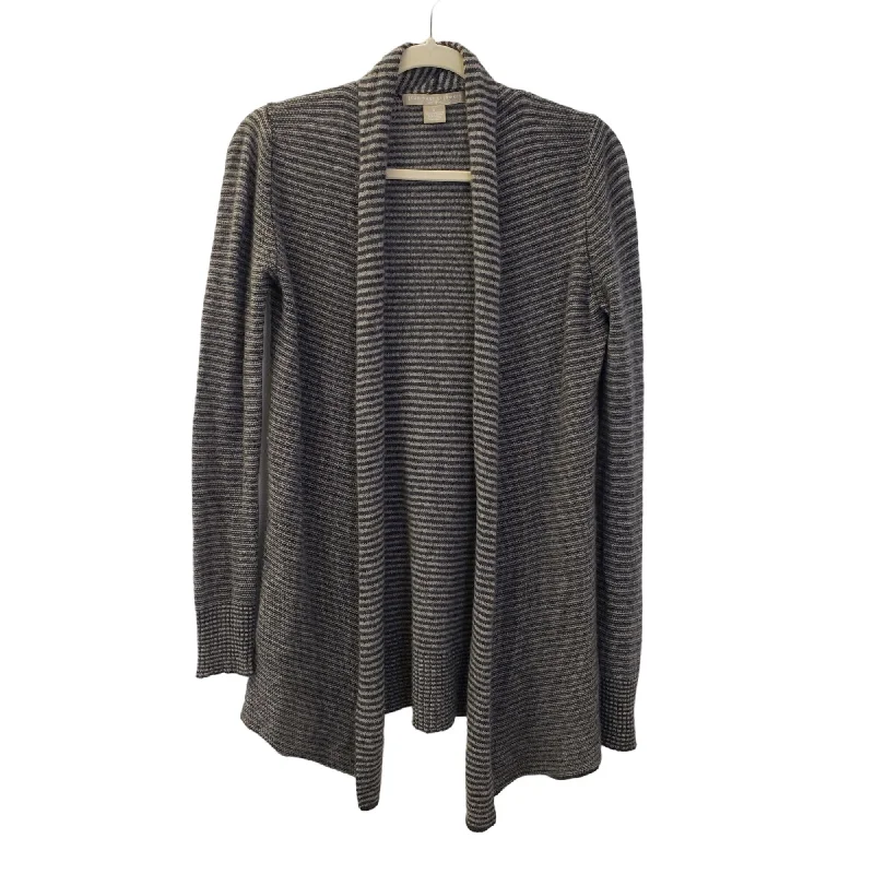 Joan Vass 100% Cashmere Open Cardigan Sweater Size Small Nylon Fabric Polyester Fabric Spandex Fabric
