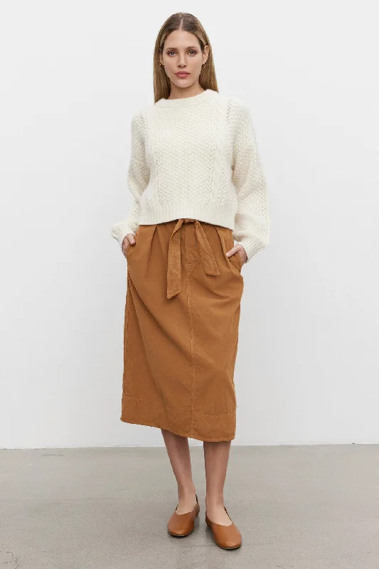 KENNEDY CORDUROY SKIRT velvet skirt rich