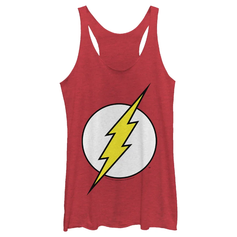Women's Justice League Flash Classic Logo Racerback Tank Top strapless tank top