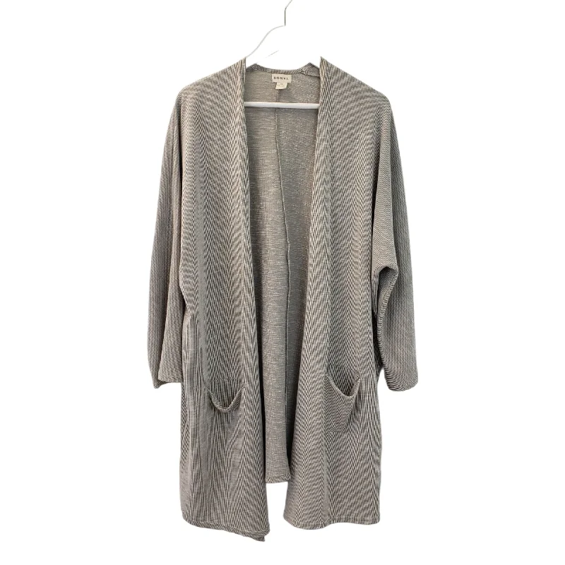 DONNI Anthropologie Ribbed Open Duster Cardigan Sweater Size OS Elegant Classic Vintage