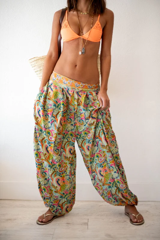 Having Fun Harem Pants Casual Plaid Pants