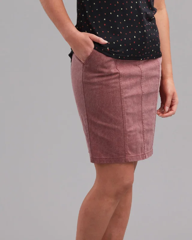 COTTON PANEL  SKIRT linen skirt light