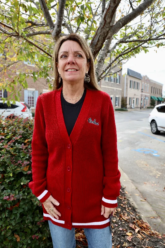 ES SC Vermillion Cardigan Spandex Rayon Corduroy