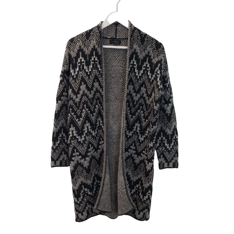 Lucky Brand Wool Blend Aztec Print Open Cardigan Sweater Size XS/S Anti-Pilling Anti-Shrink Durable