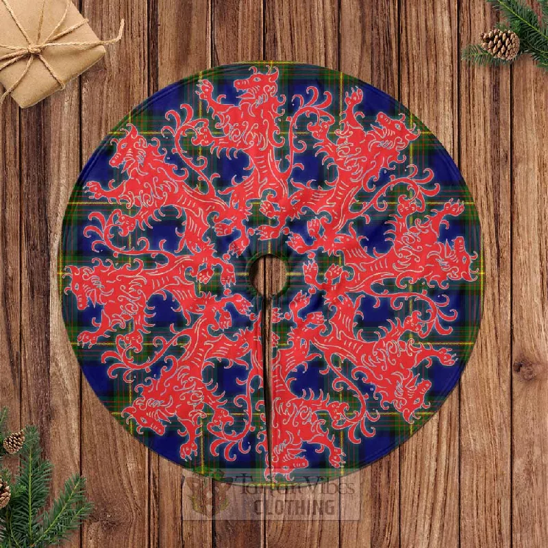 Moore Tartan Christmas Tree Skirt Lion Rampant Style pleated skirt texture