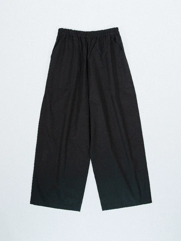 Classic Pajama Pants BLACK Relaxed Lounge Trousers