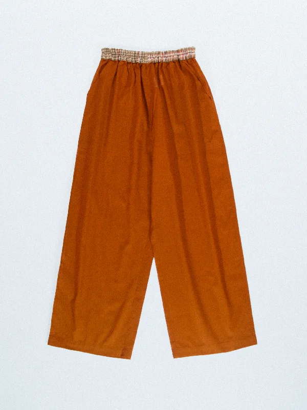 Day Pajama Pants TERRA COTTA BEIGE Comfy Cargo Trousers
