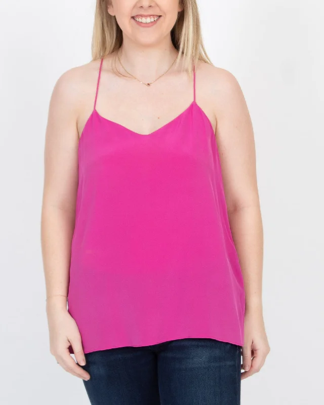 Pink Silk Tank essential tank top
