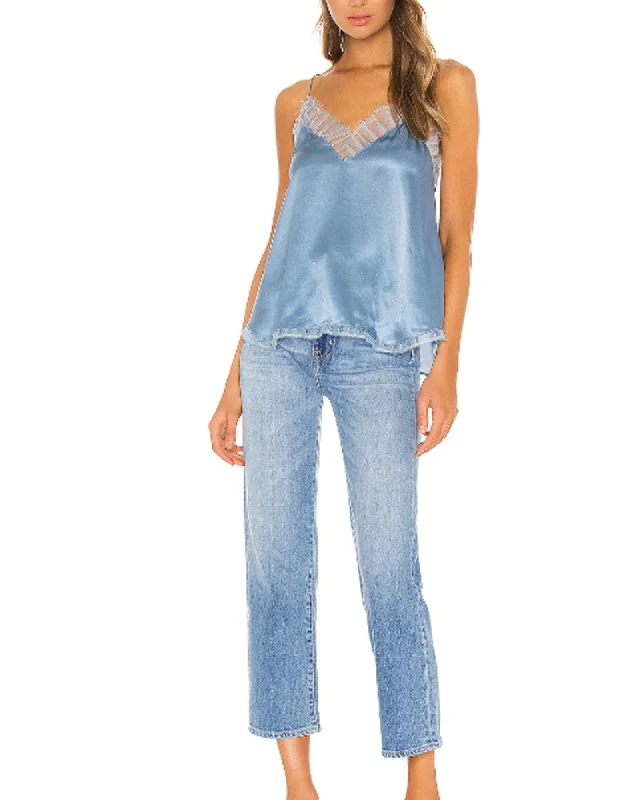 "Berwyn" Silk Tank cropped tank top