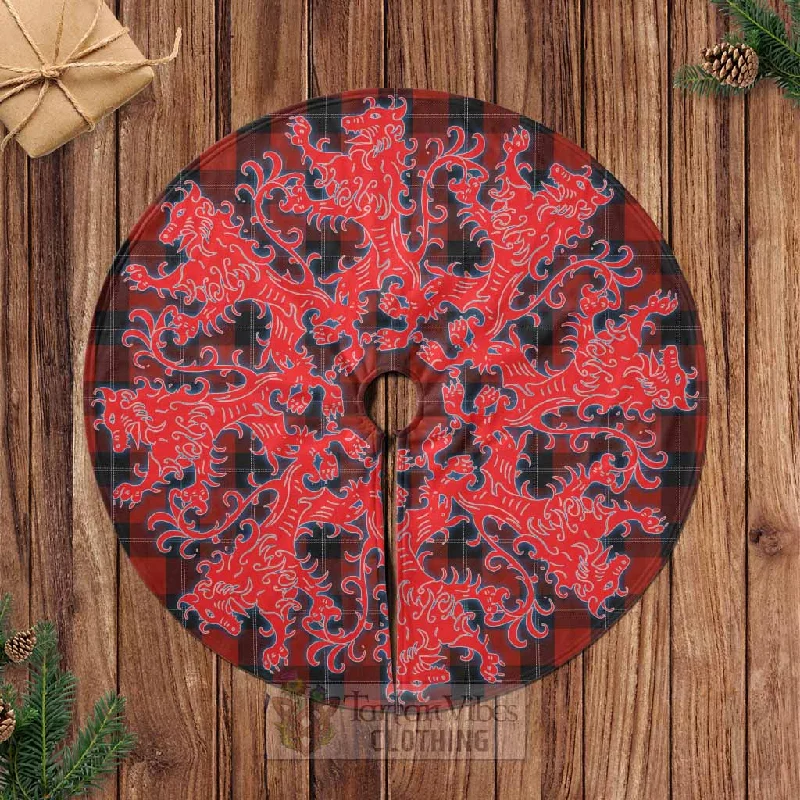 Ramsay Tartan Christmas Tree Skirt Lion Rampant Style leather skirt modern