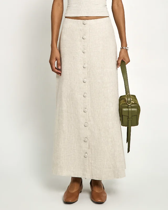 Sibel Linen Maxi Skirt chiffon skirt floaty
