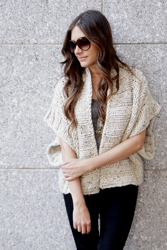 Knit Kit - Mont Blanc Cardigan Crew Neck V-Neck Turtle Neck