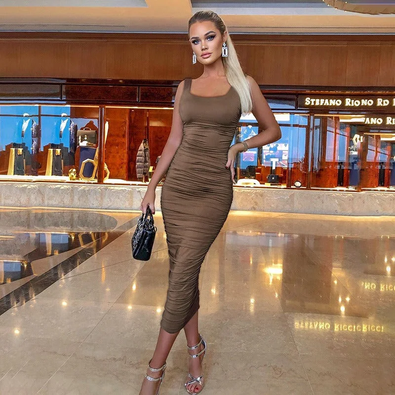 Ruched Sexy Party Dresses Tunics Stylish elegant