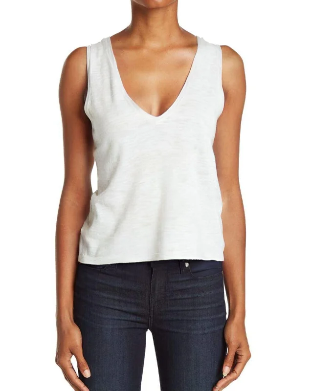 White Tank peach tank top