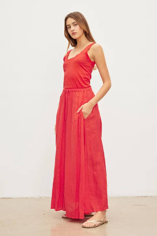 BAILEY LINEN MAXI SKIRT lace skirt romantic