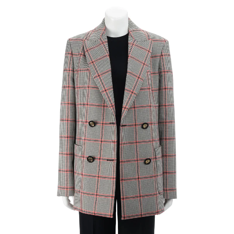 Elie Saab Check Oversize D.B. Jacket Herringbone Jacket Checkered Jacket Solid Jacket Elie Saab Check Oversize D.B. Jacket Herringbone Jacket Checkered Jacket Solid Jacket