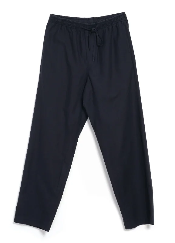 JACK 29-12-3 | Casual Drawstring Pants | Navy Elegant Wool Trousers