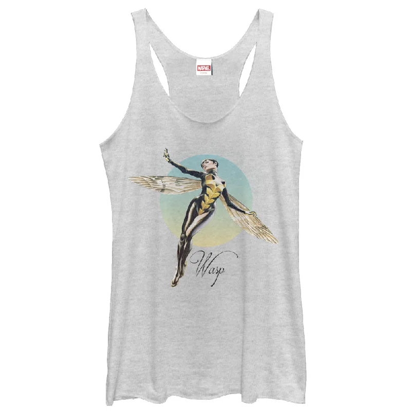 Women's Marvel Graceful Wasp in Flight Racerback Tank Top athletic tank top