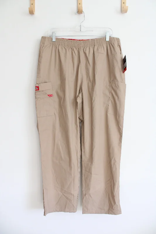 NEW Dickies Modern Classic Khaki Pants | XL Petite Elegant Wool Trousers