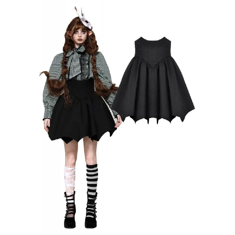 Women's Gothic Lolita Batwing High-waisted Short Skirt summer skirt style