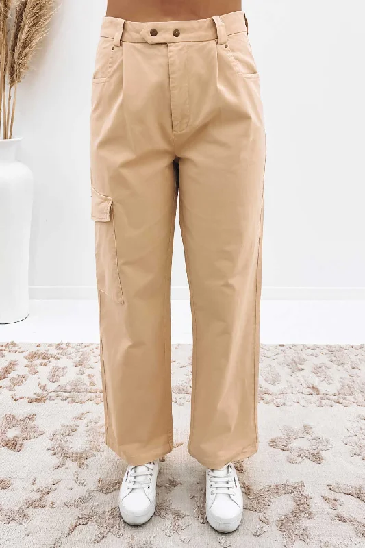 Jackson Cargo Pant Natural Elegant Trouser Pants