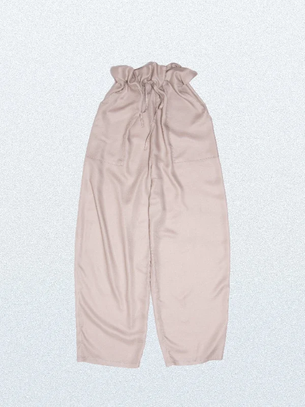 Tapered Pajama Pants GRAY High-Waist Yoga Pants