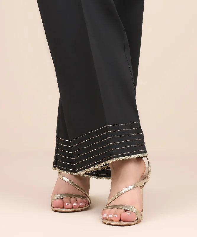 Cotton Satin Straight Pants Fashionable Jogger Pants