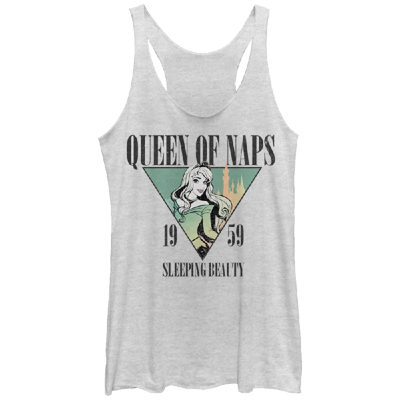 Women's Sleeping Beauty Aurora Nap Queen 1959 Racerback Tank Top crossback tank top