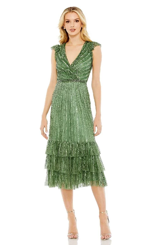Mac Duggal Short Party Dress 5585 Turtleneck Warm Winter