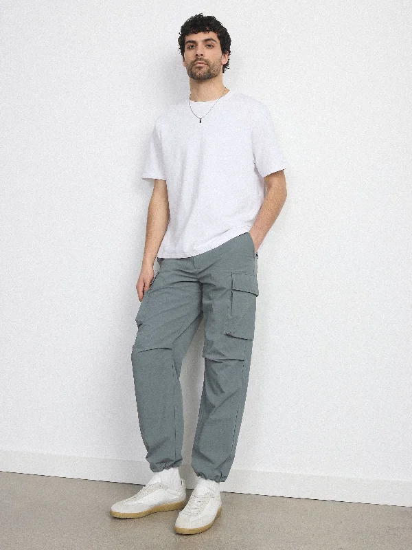 The Theo Cargo Pant in Slate Relaxed Lounge Trousers
